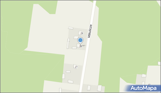 Mikulicze, Mikulicze, 28, mapa Mikulicze