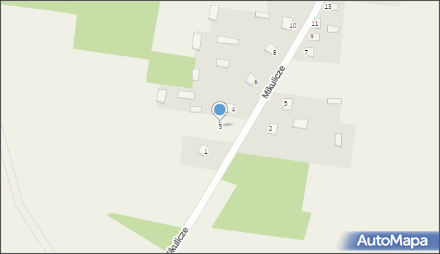 Mikulicze, Mikulicze, 3, mapa Mikulicze
