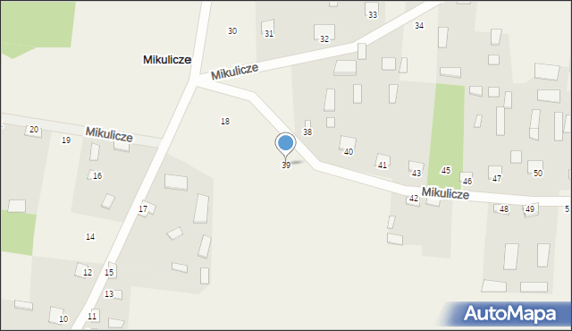 Mikulicze, Mikulicze, 39, mapa Mikulicze