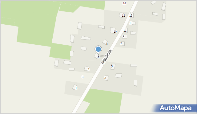 Mikulicze, Mikulicze, 6, mapa Mikulicze