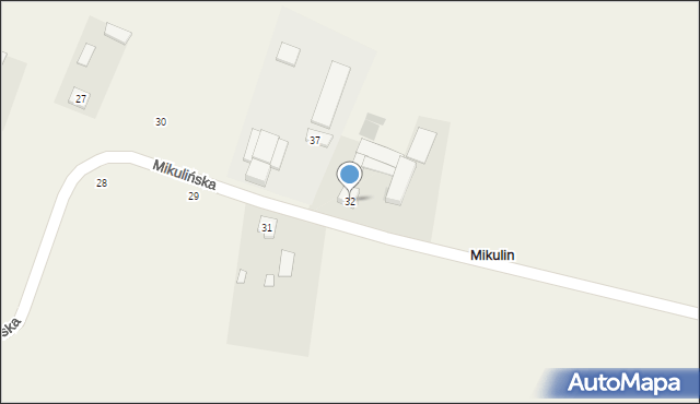 Mikulin, Mikulińska, 32, mapa Mikulin