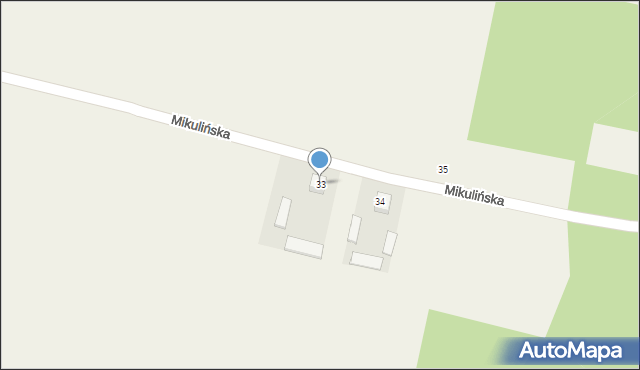 Mikulin, Mikulińska, 33, mapa Mikulin