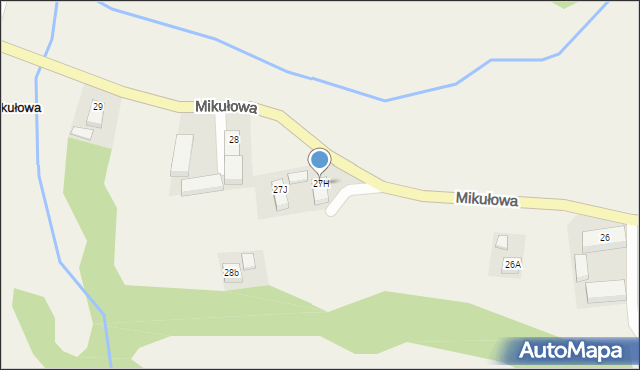 Mikułowa, Mikułowa, 27H, mapa Mikułowa