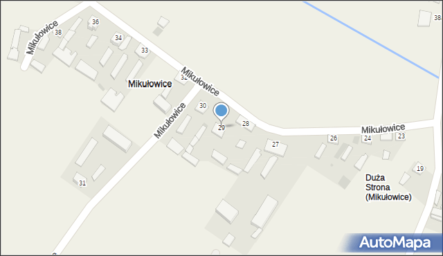 Mikułowice, Mikułowice, 29, mapa Mikułowice