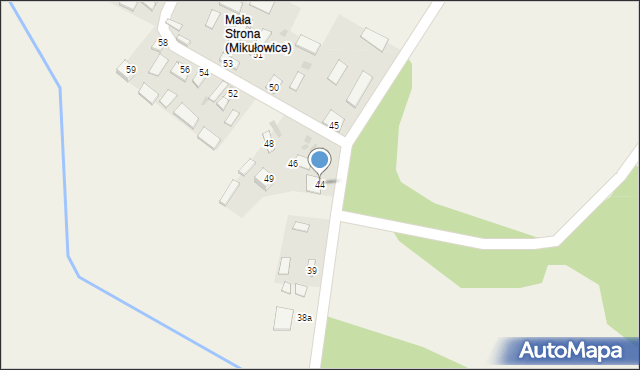 Mikułowice, Mikułowice, 44, mapa Mikułowice
