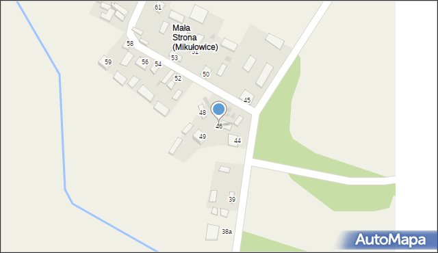 Mikułowice, Mikułowice, 46, mapa Mikułowice