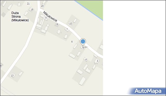 Mikułowice, Mikułowice, 5, mapa Mikułowice