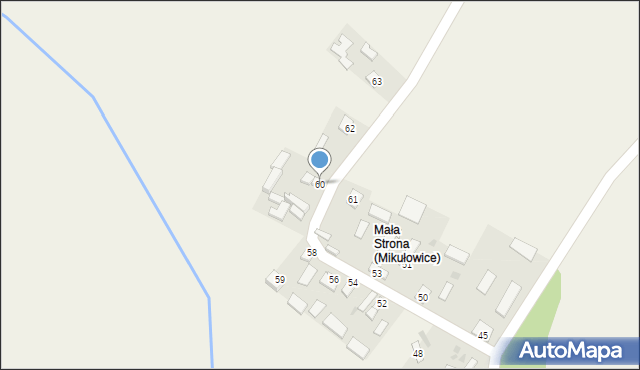 Mikułowice, Mikułowice, 60, mapa Mikułowice