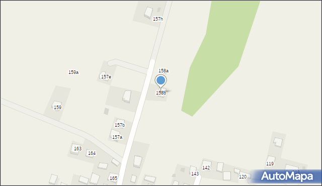 Mikułowice, Mikułowice, 158b, mapa Mikułowice