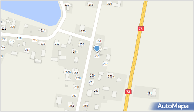 Mikułowice, Mikułowice, 255, mapa Mikułowice