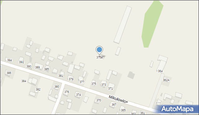 Mikułowice, Mikułowice, 375a, mapa Mikułowice