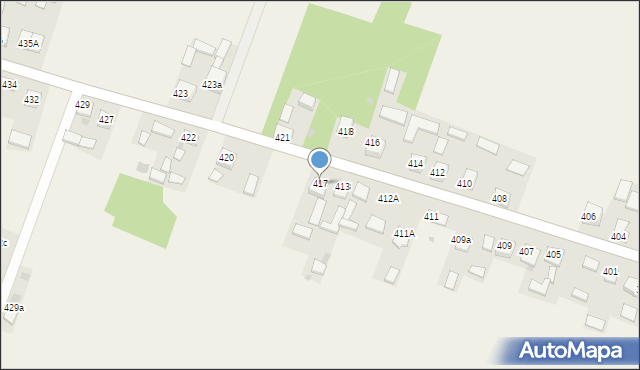 Mikułowice, Mikułowice, 417, mapa Mikułowice