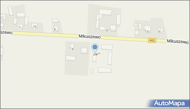 Mikuszewo, Mikuszewo, 10a, mapa Mikuszewo