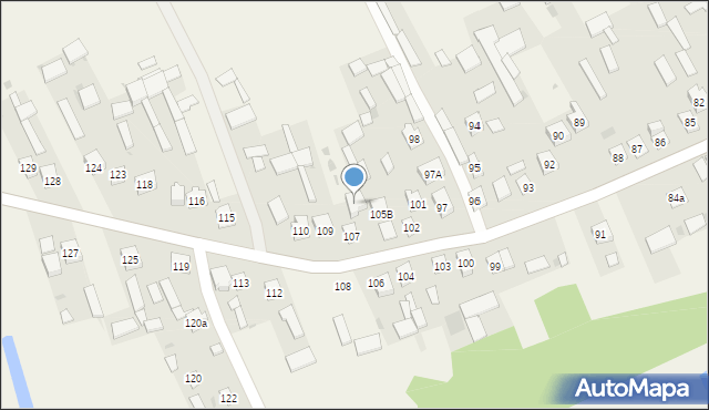 Mikuszewskie, Mikuszewskie, 105a, mapa Mikuszewskie