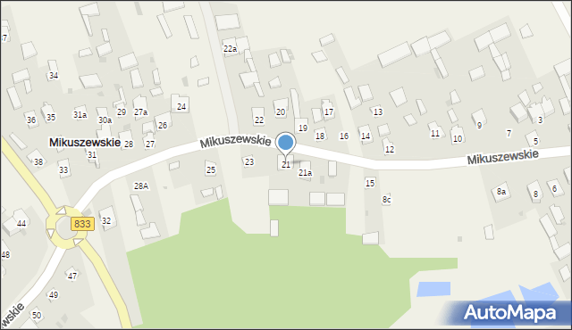 Mikuszewskie, Mikuszewskie, 21, mapa Mikuszewskie