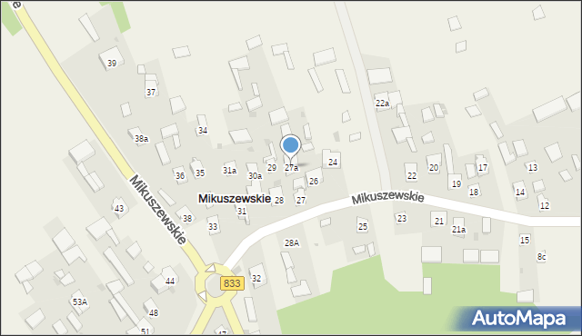 Mikuszewskie, Mikuszewskie, 27a, mapa Mikuszewskie