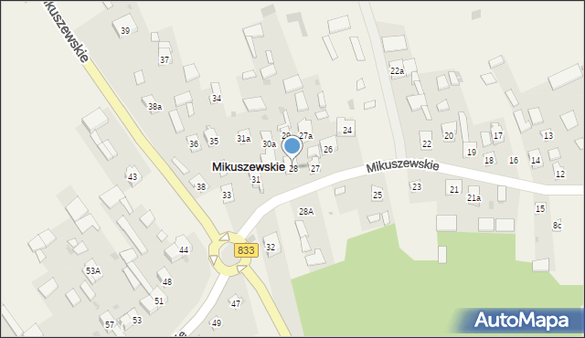 Mikuszewskie, Mikuszewskie, 28, mapa Mikuszewskie