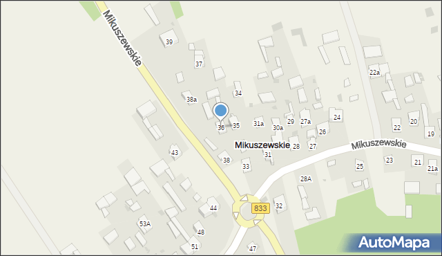 Mikuszewskie, Mikuszewskie, 36, mapa Mikuszewskie