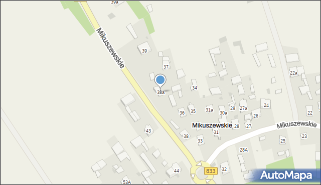 Mikuszewskie, Mikuszewskie, 38a, mapa Mikuszewskie