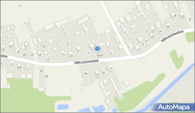 Mikuszewskie, Mikuszewskie, 5, mapa Mikuszewskie