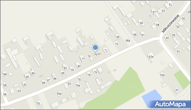 Mikuszewskie, Mikuszewskie, 73, mapa Mikuszewskie