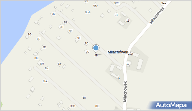 Miłachówek, Miłachówek, 9B, mapa Miłachówek