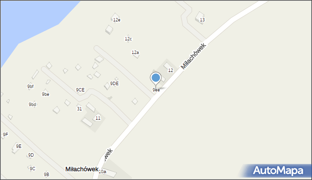Miłachówek, Miłachówek, 9ee, mapa Miłachówek
