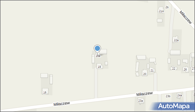 Miłaczew, Miłaczew, 19a, mapa Miłaczew