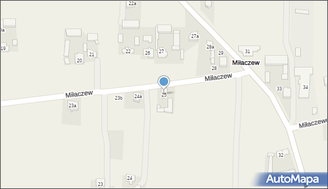 Miłaczew, Miłaczew, 25, mapa Miłaczew