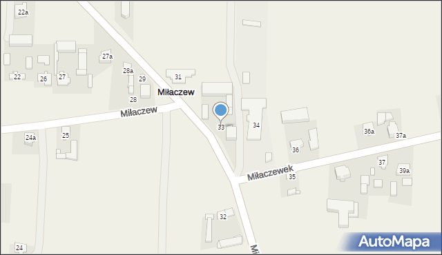 Miłaczew, Miłaczew, 33, mapa Miłaczew