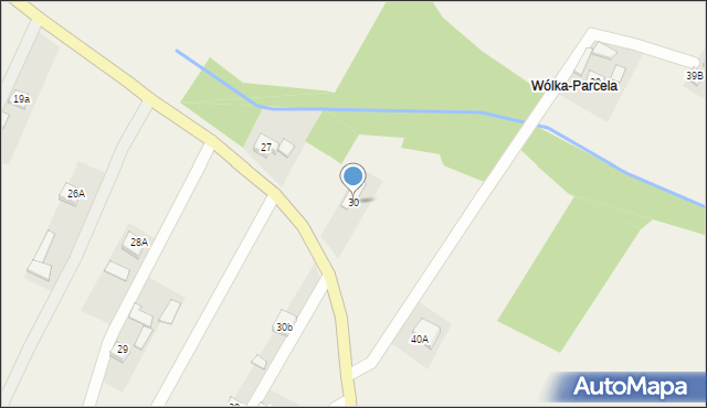 Milanowska Wólka, Milanowska Wólka, 30, mapa Milanowska Wólka