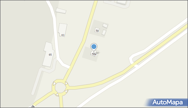 Milanowska Wólka, Milanowska Wólka, 58a, mapa Milanowska Wólka