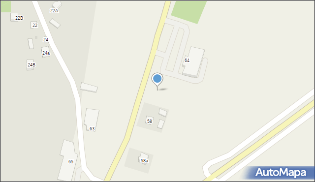 Milanowska Wólka, Milanowska Wólka, 58b, mapa Milanowska Wólka