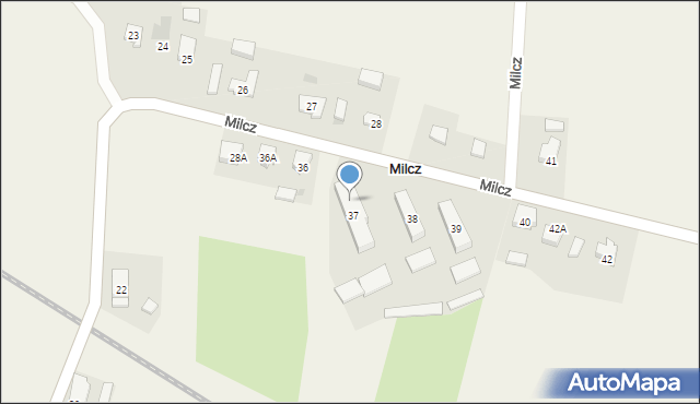 Milcz, Milcz, 37A, mapa Milcz
