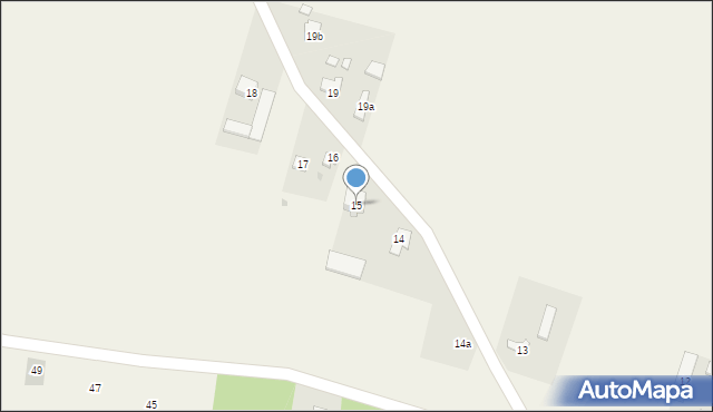 Milęcin, Milęcin, 15, mapa Milęcin
