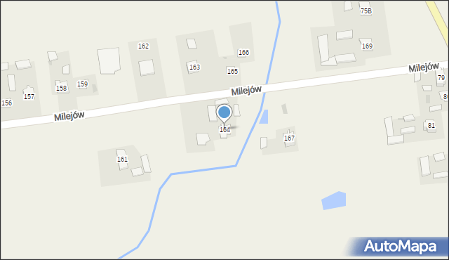 Milejów, Milejów, 164, mapa Milejów