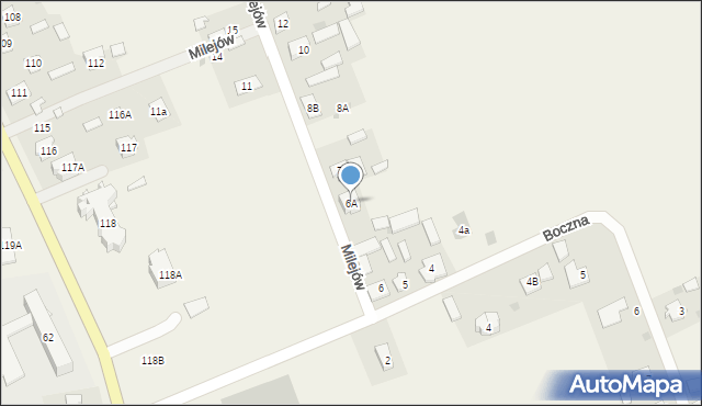 Milejów, Milejów, 6A, mapa Milejów