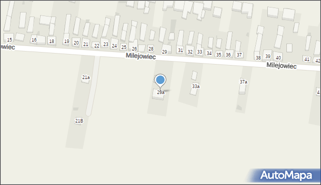 Milejowiec, Milejowiec, 29a, mapa Milejowiec