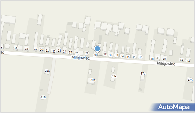 Milejowiec, Milejowiec, 30, mapa Milejowiec