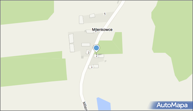 Milenkowce, Milenkowce, 2, mapa Milenkowce