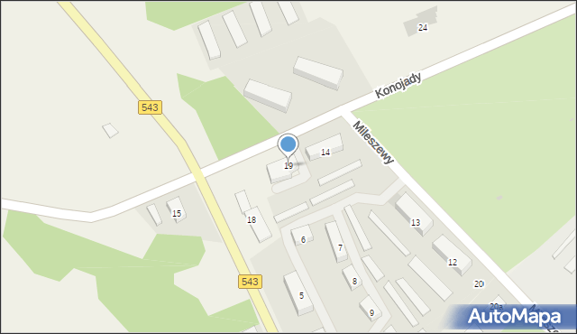 Mileszewy, Mileszewy, 19, mapa Mileszewy