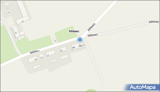 Milewo, Milewo, 16a, mapa Milewo