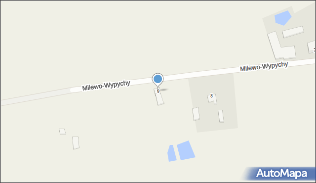Milewo-Wypychy, Milewo-Wypychy, 9, mapa Milewo-Wypychy