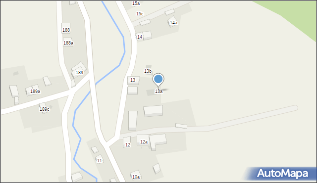 Milików, Milików, 13a, mapa Milików