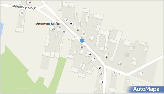 Miłkowice-Maćki, Miłkowice-Maćki, 19, mapa Miłkowice-Maćki