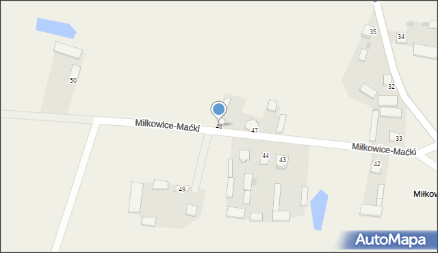 Miłkowice-Maćki, Miłkowice-Maćki, 48, mapa Miłkowice-Maćki