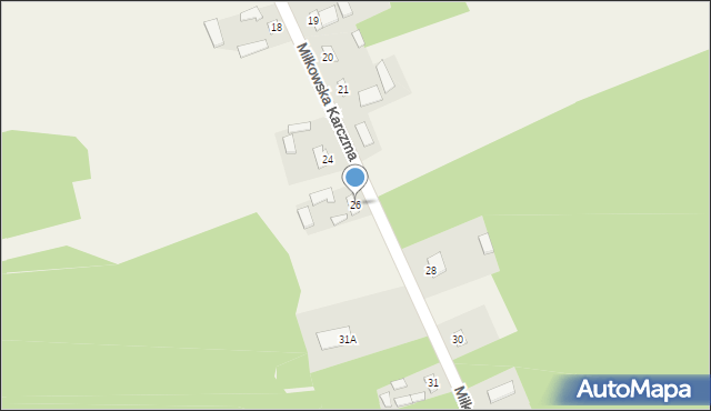 Miłkowska Karczma, Miłkowska Karczma, 26, mapa Miłkowska Karczma