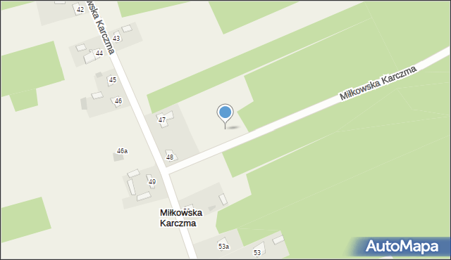 Miłkowska Karczma, Miłkowska Karczma, 48a, mapa Miłkowska Karczma
