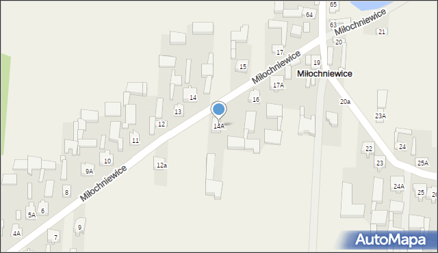 Miłochniewice, Miłochniewice, 14A, mapa Miłochniewice