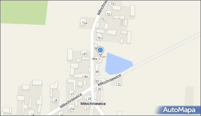 Miłochniewice, Miłochniewice, 69, mapa Miłochniewice